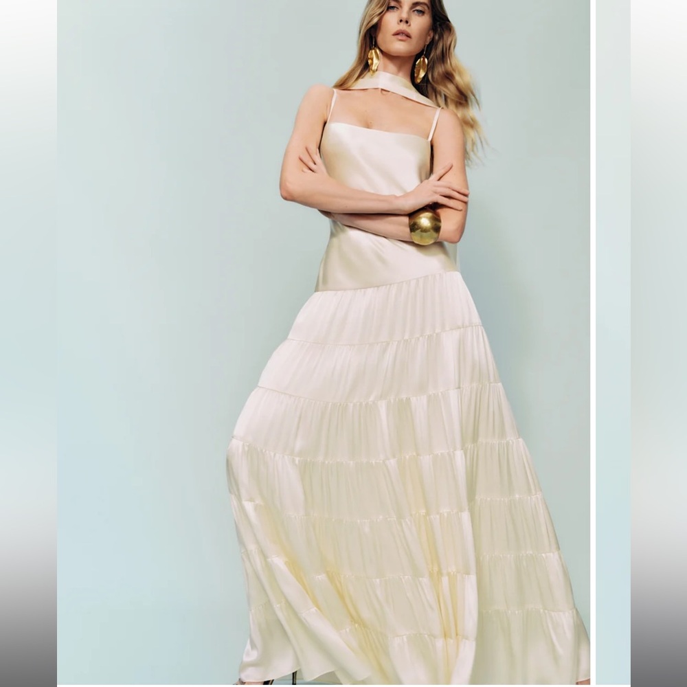 Reformation Agnes Silk Dress
